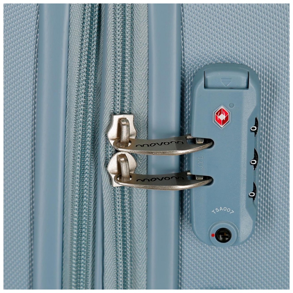 Movom Riga Light Blu, Sada luxusných ABS cestovných kufrov 70cm/55cm, 5999563