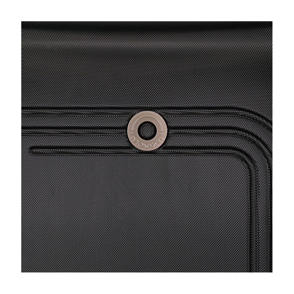 ABS Cestovní kufr MOVEM Riga Black/Černý, 55x40x20cm, 37L (45L), 5998661 (small exp.)