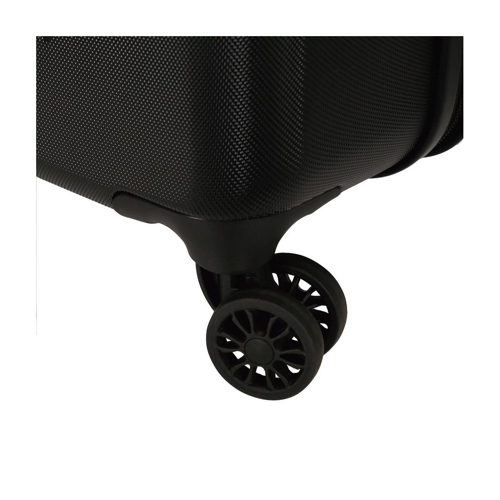 MOVOM Riga Black – Škrupinový cestovný kufor s otočnými kolieskami a číselným zámkom