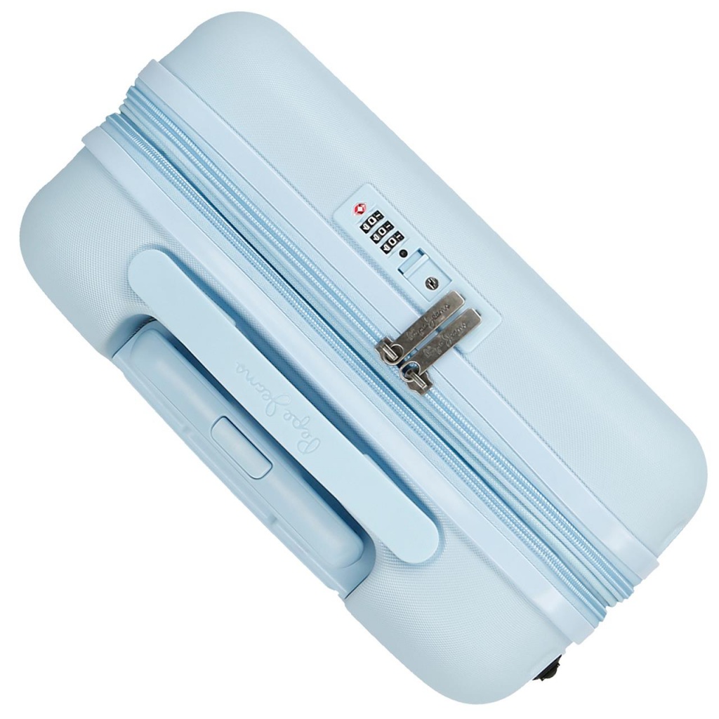 ABS Cestovný kufor PEPE JEANS ACCENT Azul, 55x40x20cm, 37L, 7698634 (small exp.)