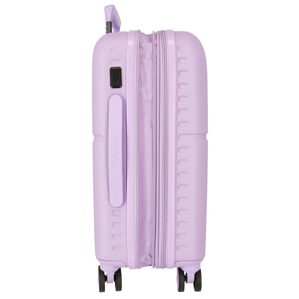 ABS Cestovní kufr PEPE JEANS ACCENT Lila, 55x40x20cm, 37L, 7698635 (small exp.)