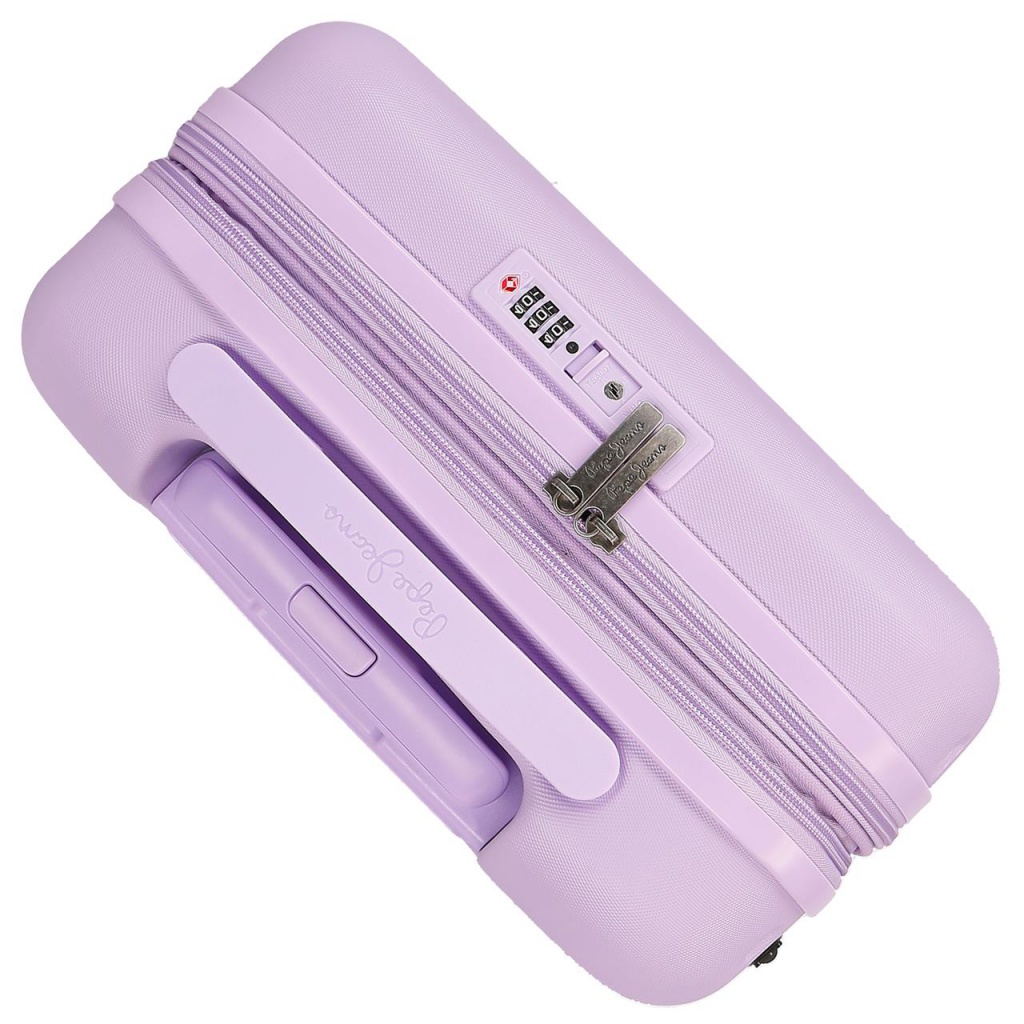 ABS Cestovný kufor PEPE JEANS ACCENT Lila, 55x40x20cm, 37L, 7698635 (small exp.)