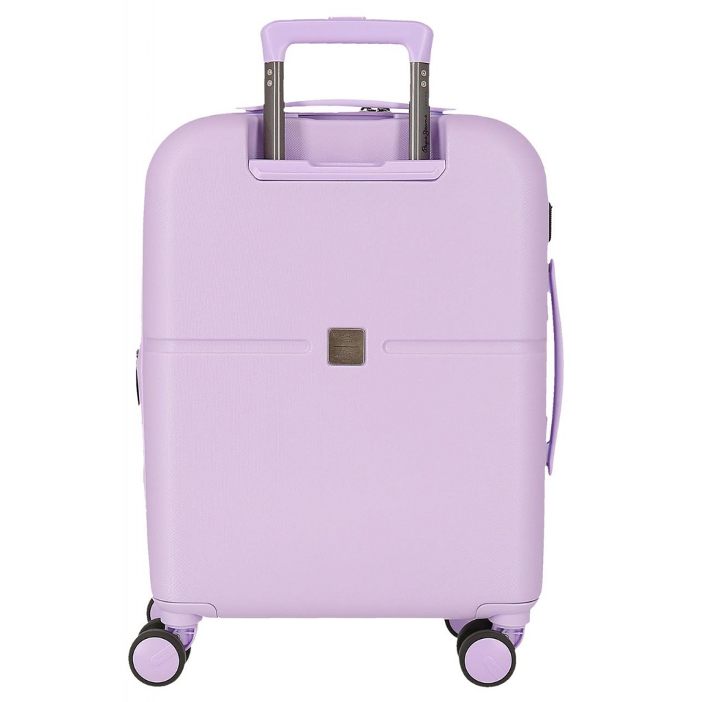 Pepe Jeans Accent Lila – príručný ABS kufor 55×40×20 cm, 37L