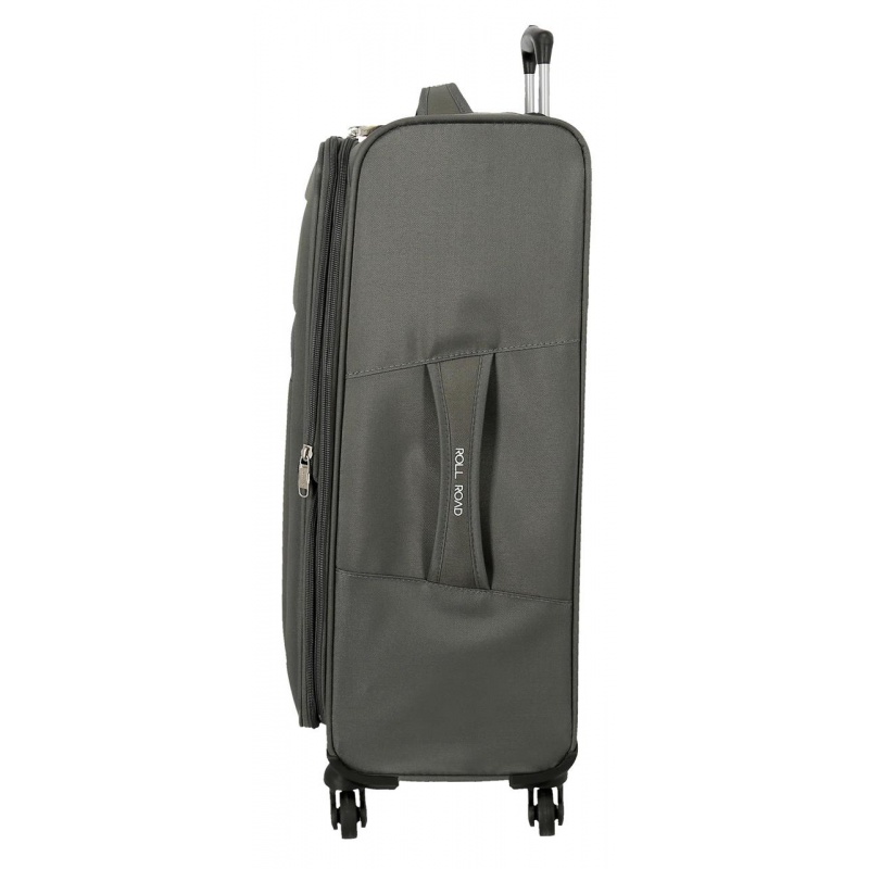Textilný cestovný kufor ROLL ROAD ROYCE Grey / Sivý, 76x48x29cm, 93L, 5019322 (large) Textilný cestovný kufor ROLL ROAD ROYCE Grey / Sivý, 76x48x29cm, 93L, 5019322 (large)