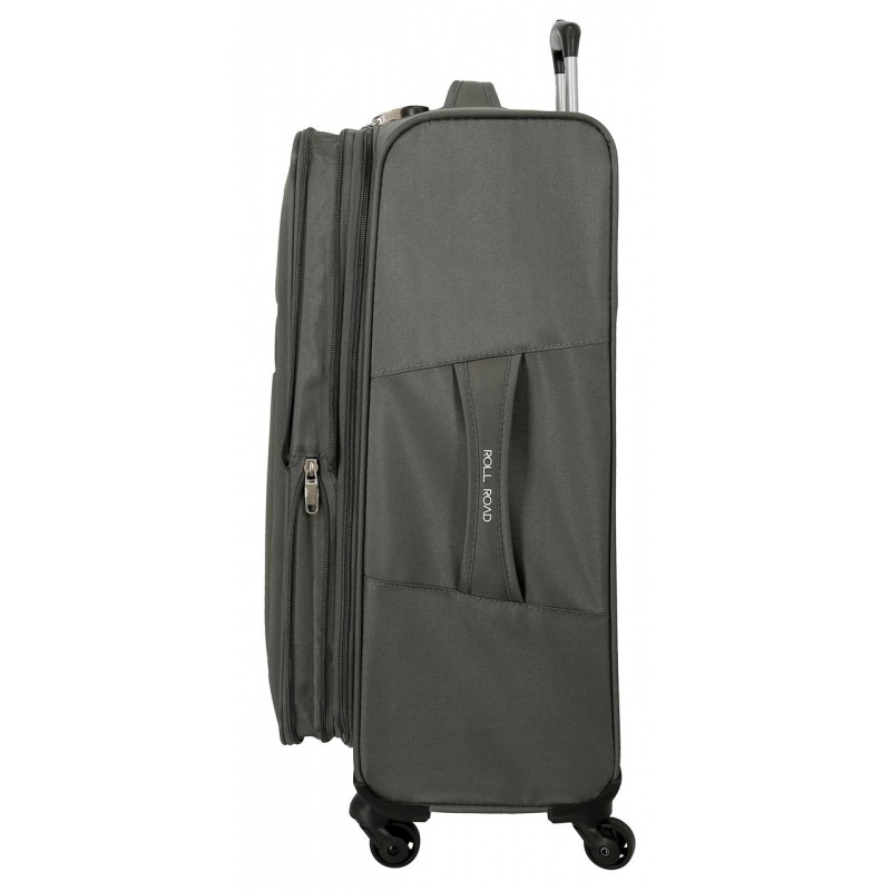 Textilný cestovný kufor ROLL ROAD ROYCE Grey / Sivý, 76x48x29cm, 93L, 5019322 (large) Textilný cestovný kufor ROLL ROAD ROYCE Grey / Sivý, 76x48x29cm, 93L, 5019322 (large)