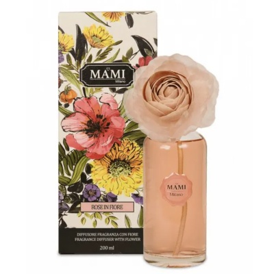 Rose in Fiore - Růže v Rozkvětu, Luxusní květinový difuzér, 100ml Rose in Fiore - Růže v Rozkvětu, Luxusní květinový difuzér, 100ml