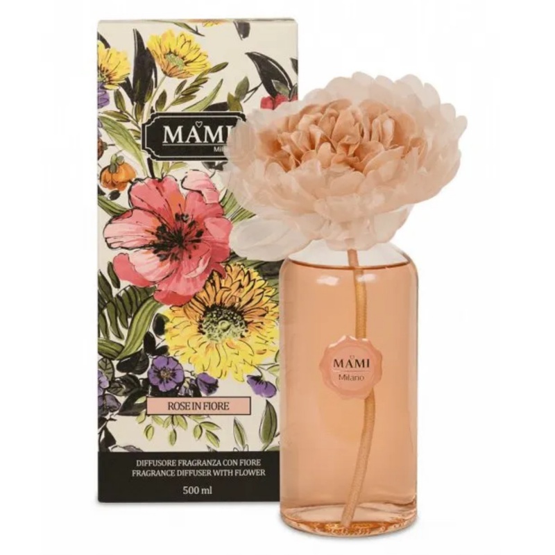 Rose in Fiore - Ruža v Rozkvete, Luxusný kvetinový difuzér, 100ml Rose in Fiore - Ruža v Rozkvete, Luxusný kvetinový difuzér, 100ml