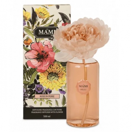 Rose in Fiore - Růže v Rozkvětu, Luxusní květinový difuzér, 500ml