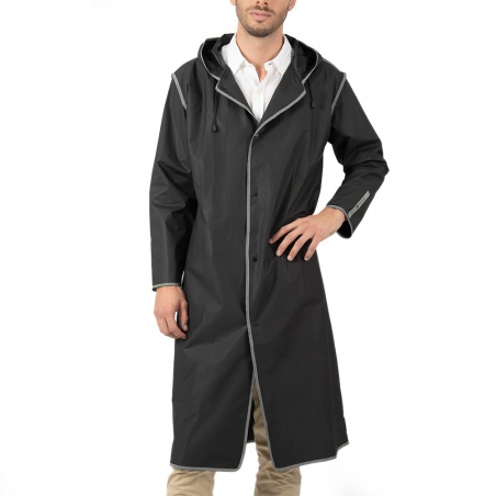Kvalitní pánská pláštěnka Nero/Grey, vel. L, 14225