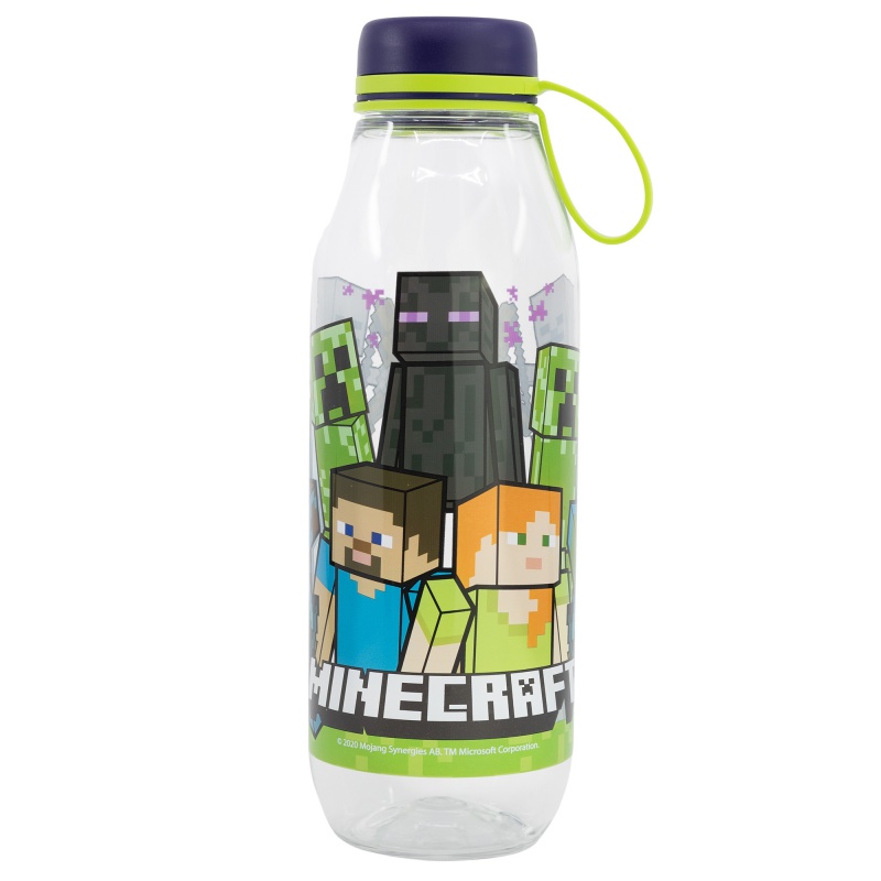 Plastová fľaša so silikónovým pútkom MINECRAFT, 650ml, 40483 Plastová fľaša so silikónovým pútkom MINECRAFT, 650ml, 40483