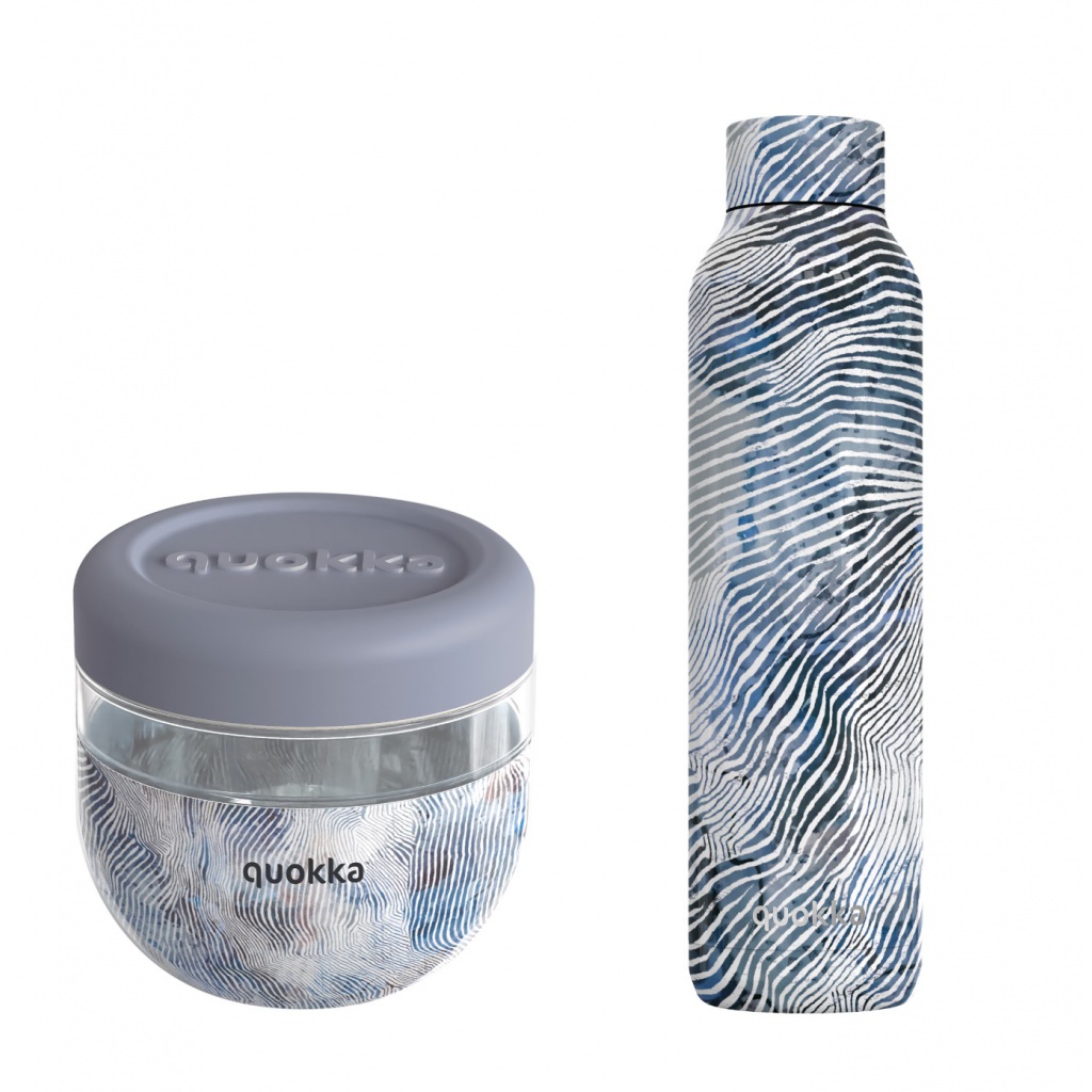 Výhodný set Quokka Zen - Nádoba na jídlo a Nerezová termo láhev 630ml