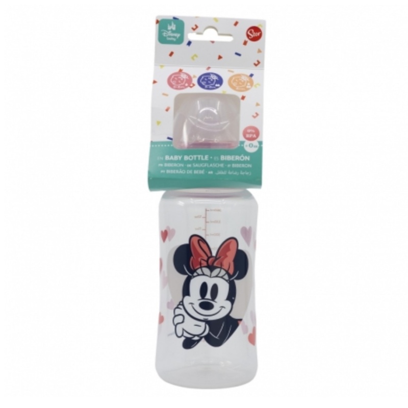 Dojčenská fľaša Minnie Mouse, 0+, 360ml, 10703 Dojčenská fľaša Minnie Mouse, 0+, 360ml, 10703