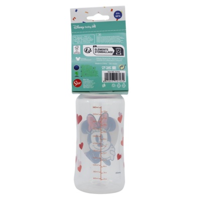 Dojčenská fľaša Minnie Mouse, 0+, 360ml, 10703 Dojčenská fľaša Minnie Mouse, 0+, 360ml, 10703