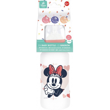 Dojčenská fľaša Minnie Mouse, 0+, 360ml, 10703