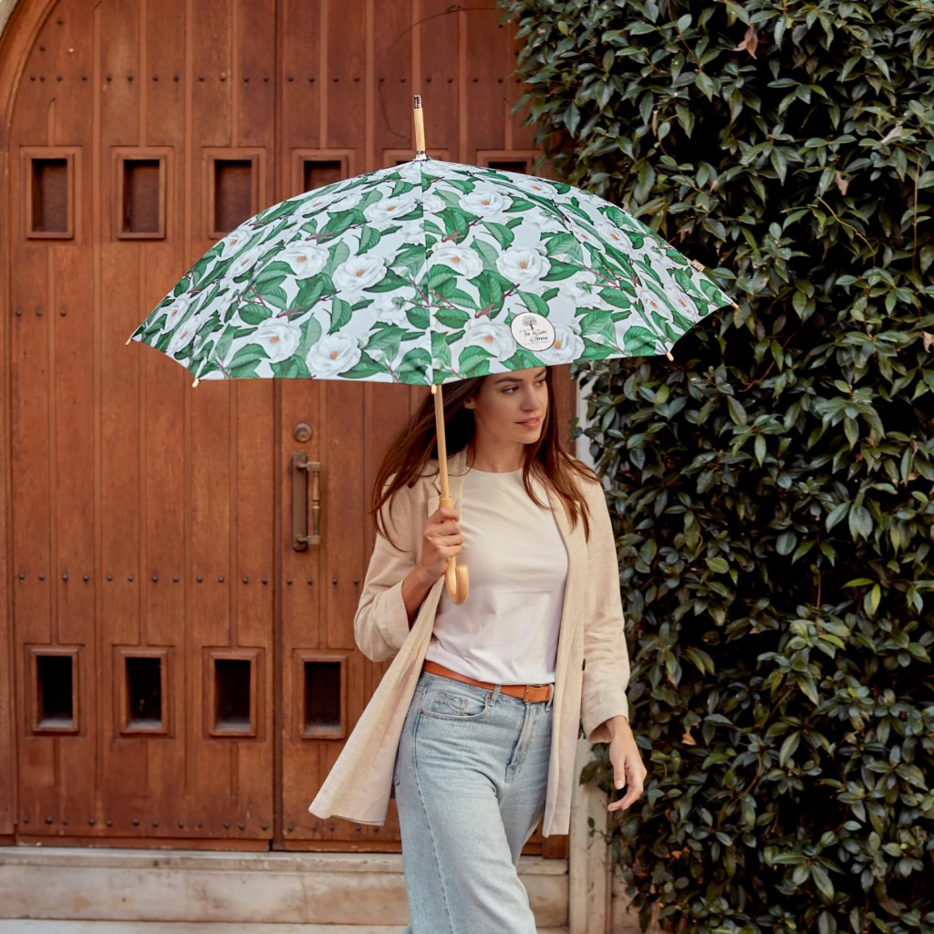 Dámský automatický deštník Green Camelie, 19148