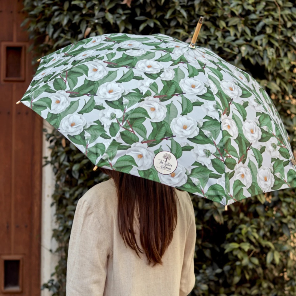 Dámsky automatický dáždnik Perletti Green "Camelie", 19148