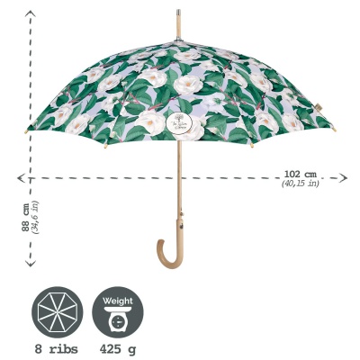 Dámský automatický deštník Green Camelie, 19148 Dámský automatický deštník Green Camelie, 19148