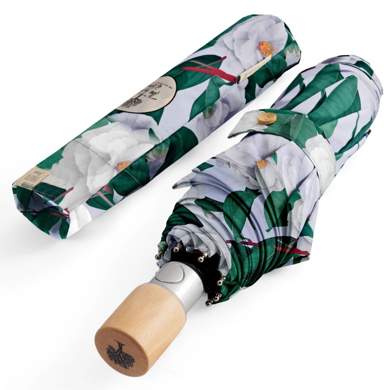 Dámský skládací deštník Green Camelie, 19149 Dámský skládací deštník Green Camelie, 19149