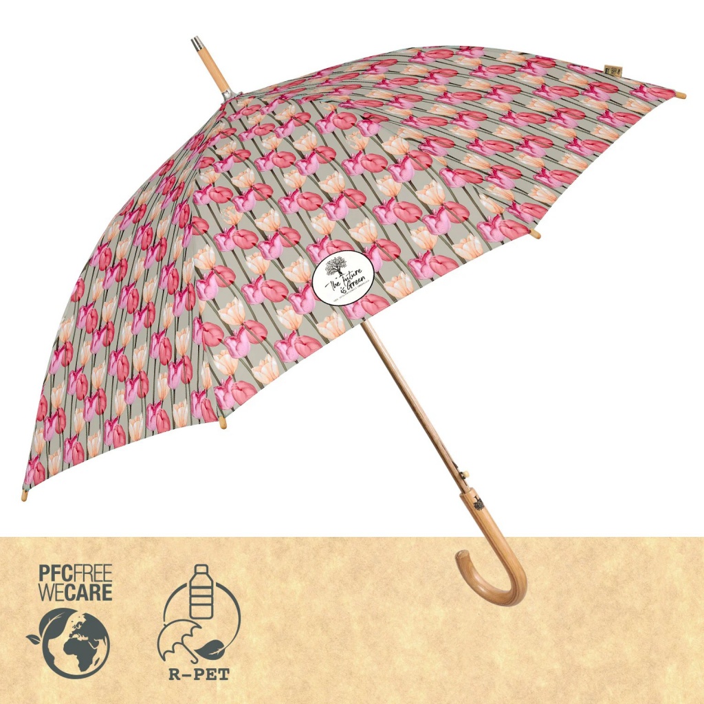 Dámsky automatický dáždnik Green Tulipani, 19150