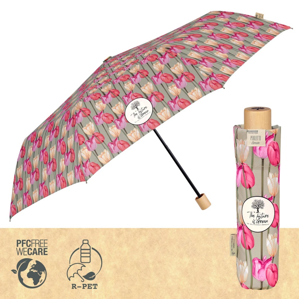 Dámský skládací deštník Green Tulipani, 19151
