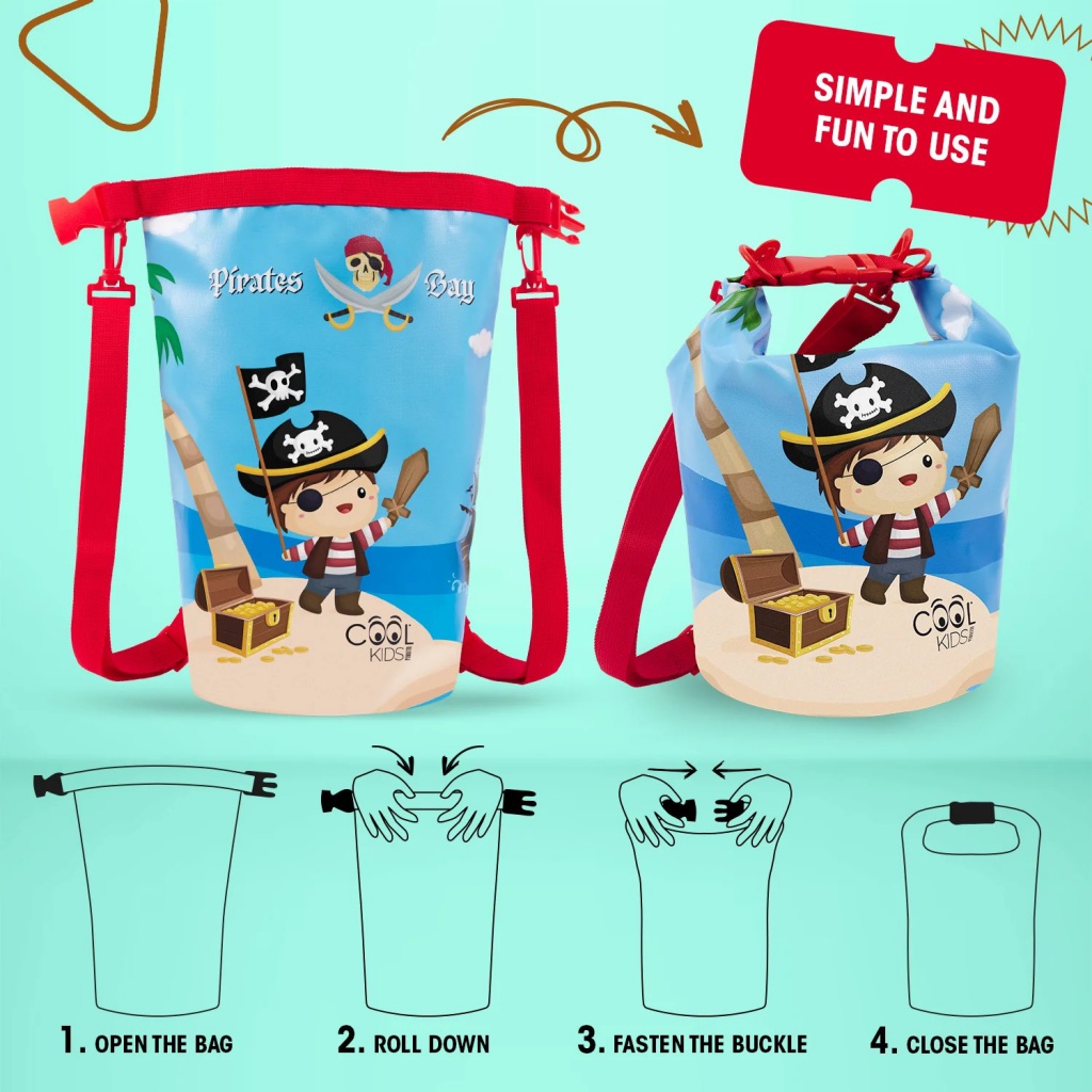 Vodotesný vak s pirátskym motívom Perletti, 14126