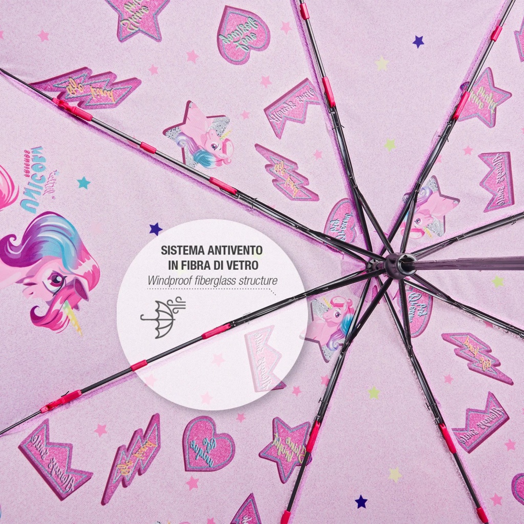 Skladací dáždnik Perletti Cool Kids Unicorn, 15641