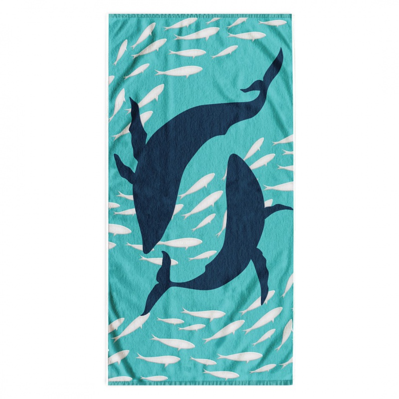 DecoKing, Luxusná plážová osuška DOLPHIN, 90 x 180 cm DecoKing, Luxusná plážová osuška DOLPHIN, 90 x 180 cm