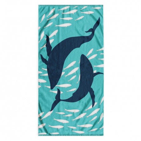 DecoKing, Luxusná plážová osuška DOLPHIN, 90 x 180 cm