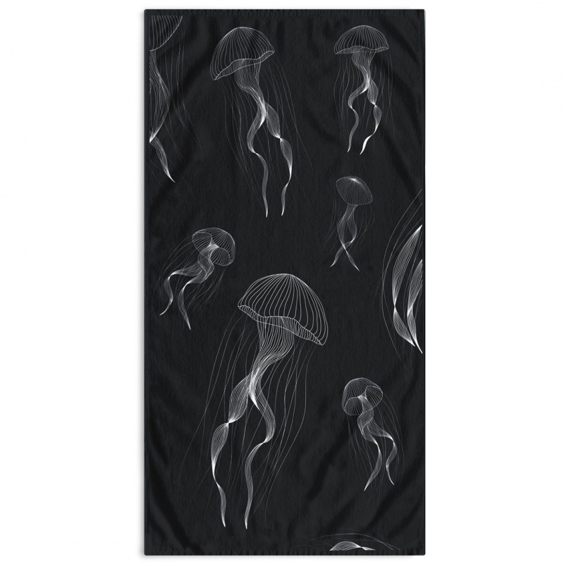 DecoKing, Luxusná plážová osuška JELLYFISH, 90 x 180 cm DecoKing, Luxusná plážová osuška JELLYFISH, 90 x 180 cm