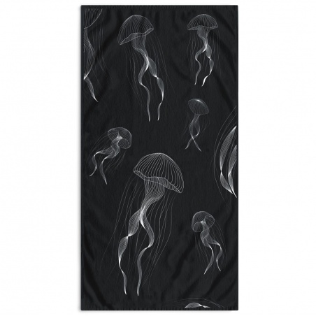 DecoKing, Luxusná plážová osuška JELLYFISH, 90 x 180 cm