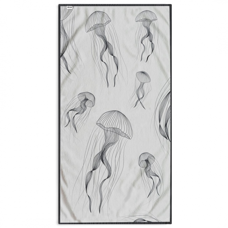 DecoKing, Luxusná plážová osuška JELLYFISH, 90 x 180 cm DecoKing, Luxusná plážová osuška JELLYFISH, 90 x 180 cm