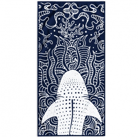 DecoKing, Luxusná plážová osuška SHARK, 90 x 180 cm