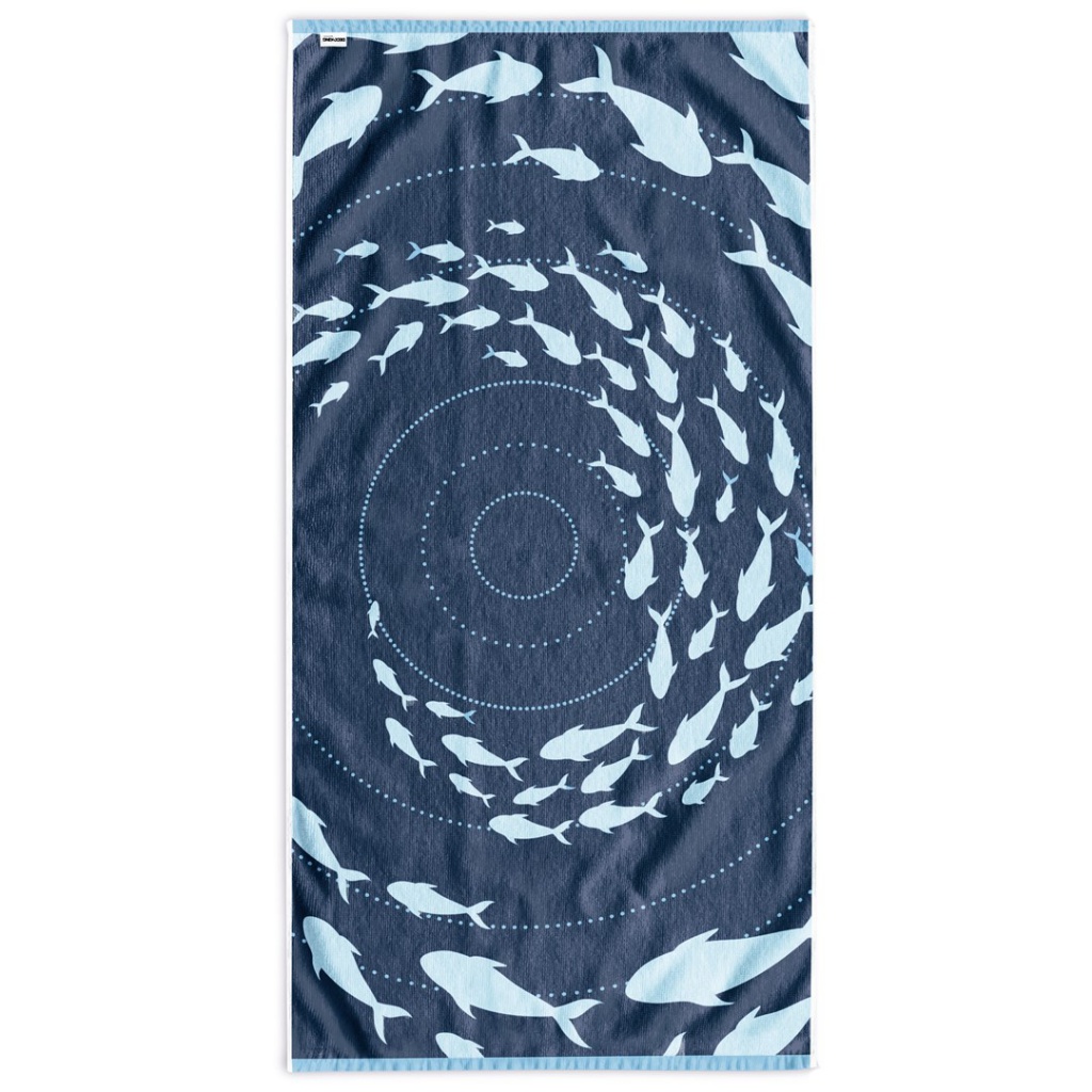 DecoKing SHOAL plážová osuška 90 × 180 cm – luxusná bavlnená osuška k vode