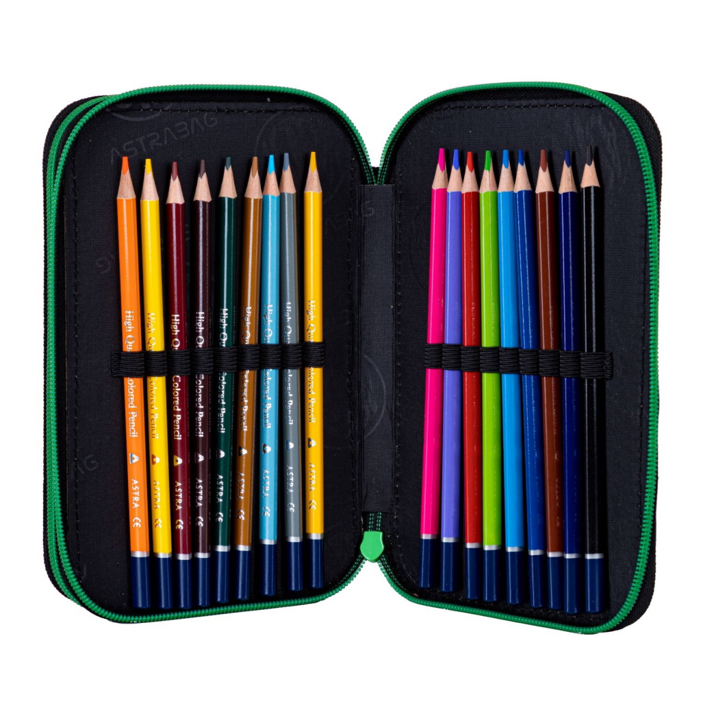 Dvoupatrový penál s náplní AstraBAG PIXEL HERO, AC21, 503024056