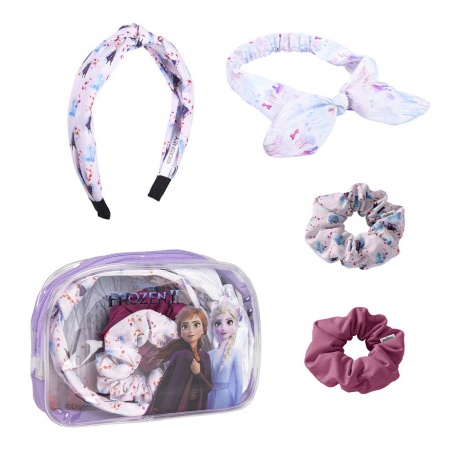 Beauty set DISNEY FROZEN 4ks (čelenky, scrunchie gumičky), 2500001946