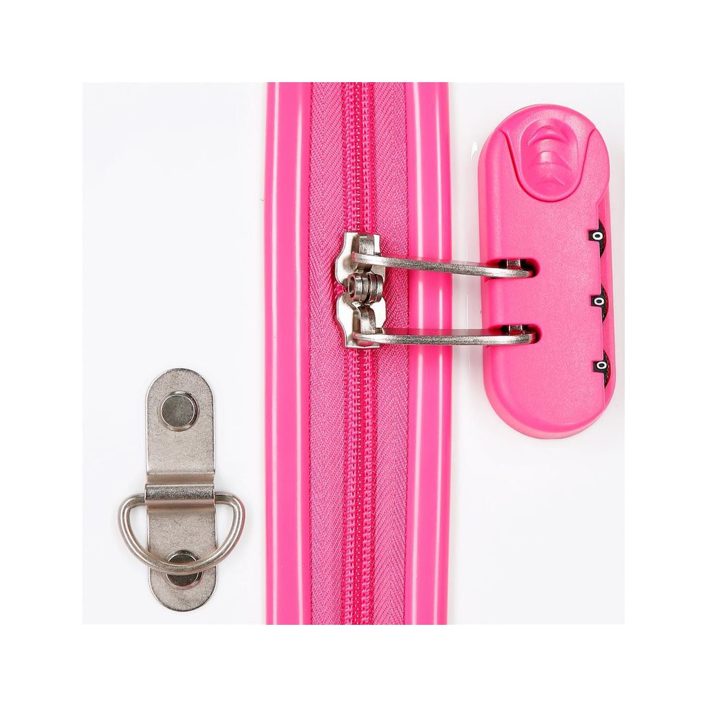 Detský cestovný kufor MINNIE MOUSE Pink, 34L – Kufor a odrážadlo v jednom