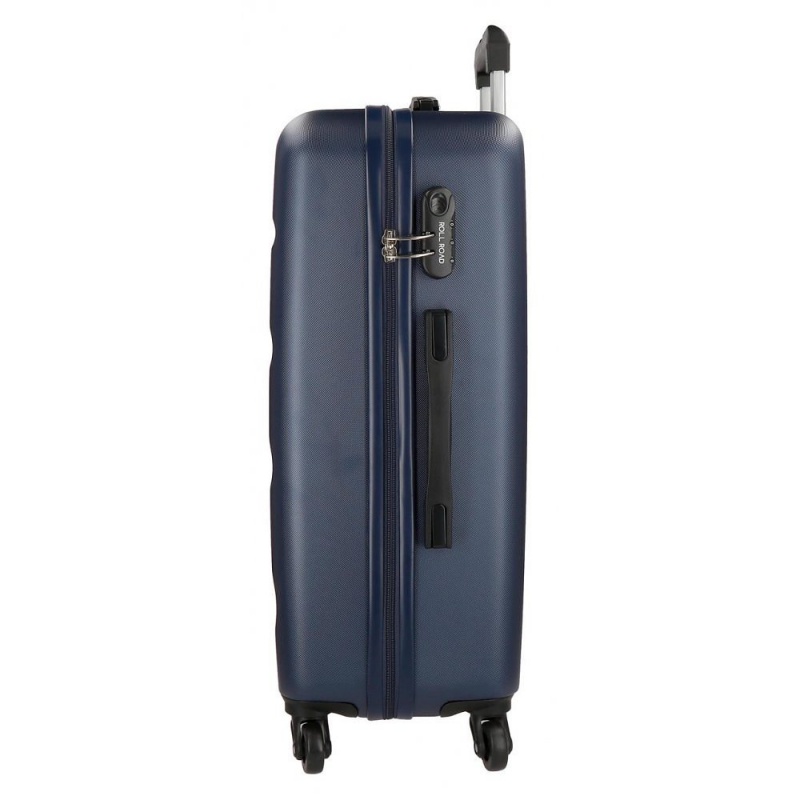 Sada ABS cestovních kufrů ROLL ROAD FLEX Navy Blue, 55-65-75cm, 5849462 Sada ABS cestovních kufrů ROLL ROAD FLEX Navy Blue, 55-65-75cm, 5849462