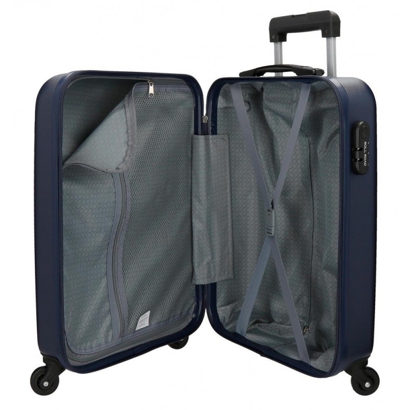 Sada ABS cestovních kufrů ROLL ROAD FLEX Navy Blue, 55-65-75cm, 5849462 Sada ABS cestovních kufrů ROLL ROAD FLEX Navy Blue, 55-65-75cm, 5849462