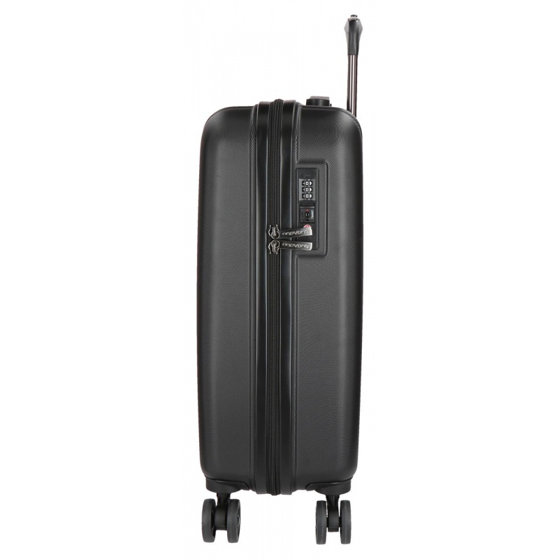 MOVOM Wood Black, Škrupinový cestovný kufor, 55x40x20cm, 38L, 5319161 (small)