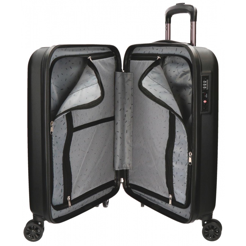 MOVOM Wood Black, Škrupinový cestovný kufor, 55x40x20cm, 38L, 5319161 (small)