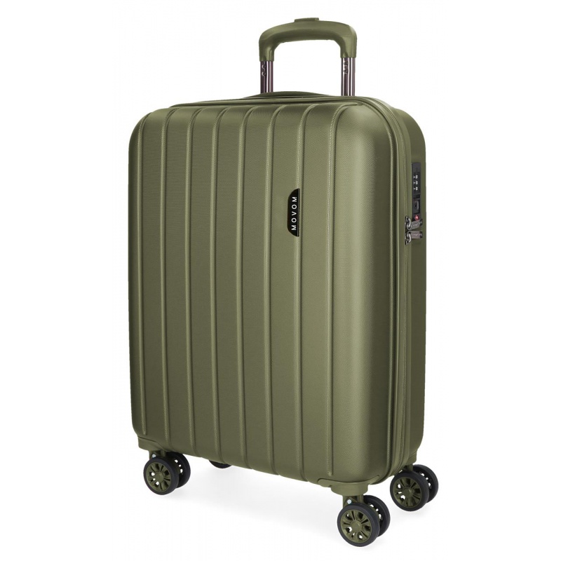 MOVOM Wood Khaki, Škrupinový cestovný kufor, 55x40x20cm, 38L, 531916A (small)