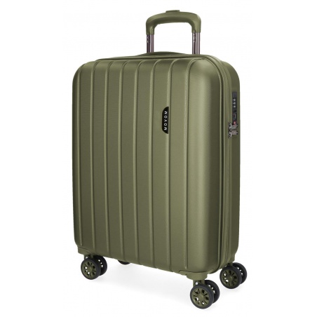 MOVOM Wood Khaki, Škrupinový cestovný kufor, 55x40x20cm, 38L, 531916A (small)