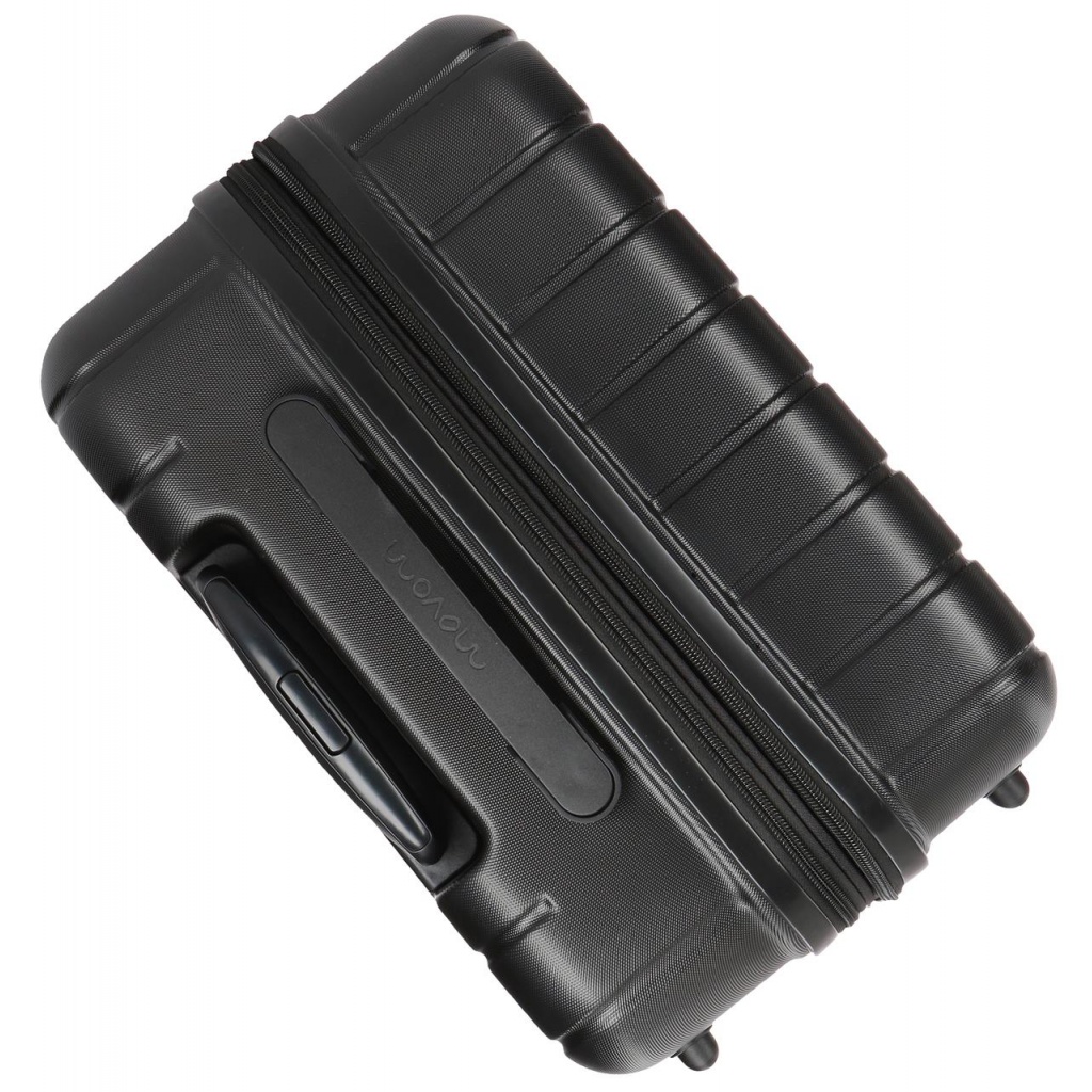 MOVOM Wood Black – Škrupinový cestovný kufor s TSA zámkom a štvorkolesovým systémom
