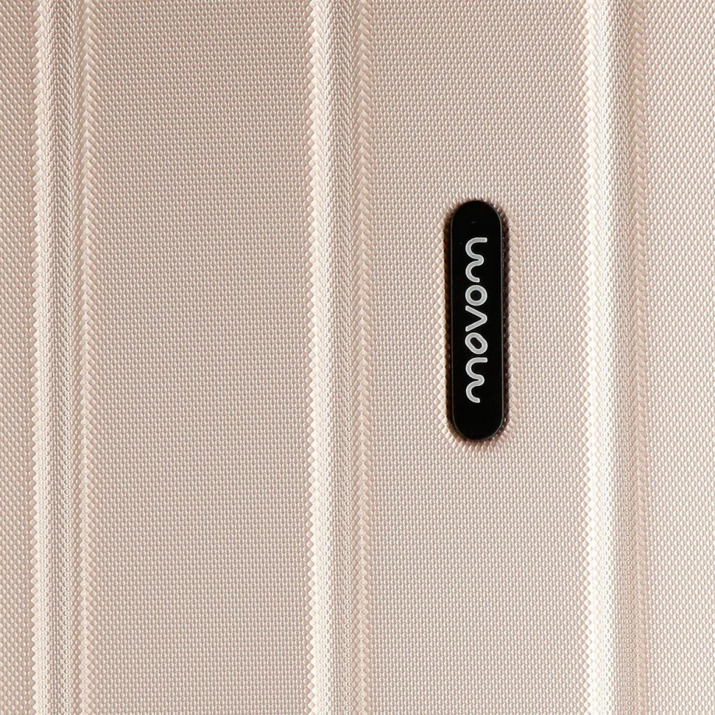 MOVOM Wood Champagne – Veľký rozšíriteľný škrupinový kufor 75×52×32 cm, 109L, TSA zámok