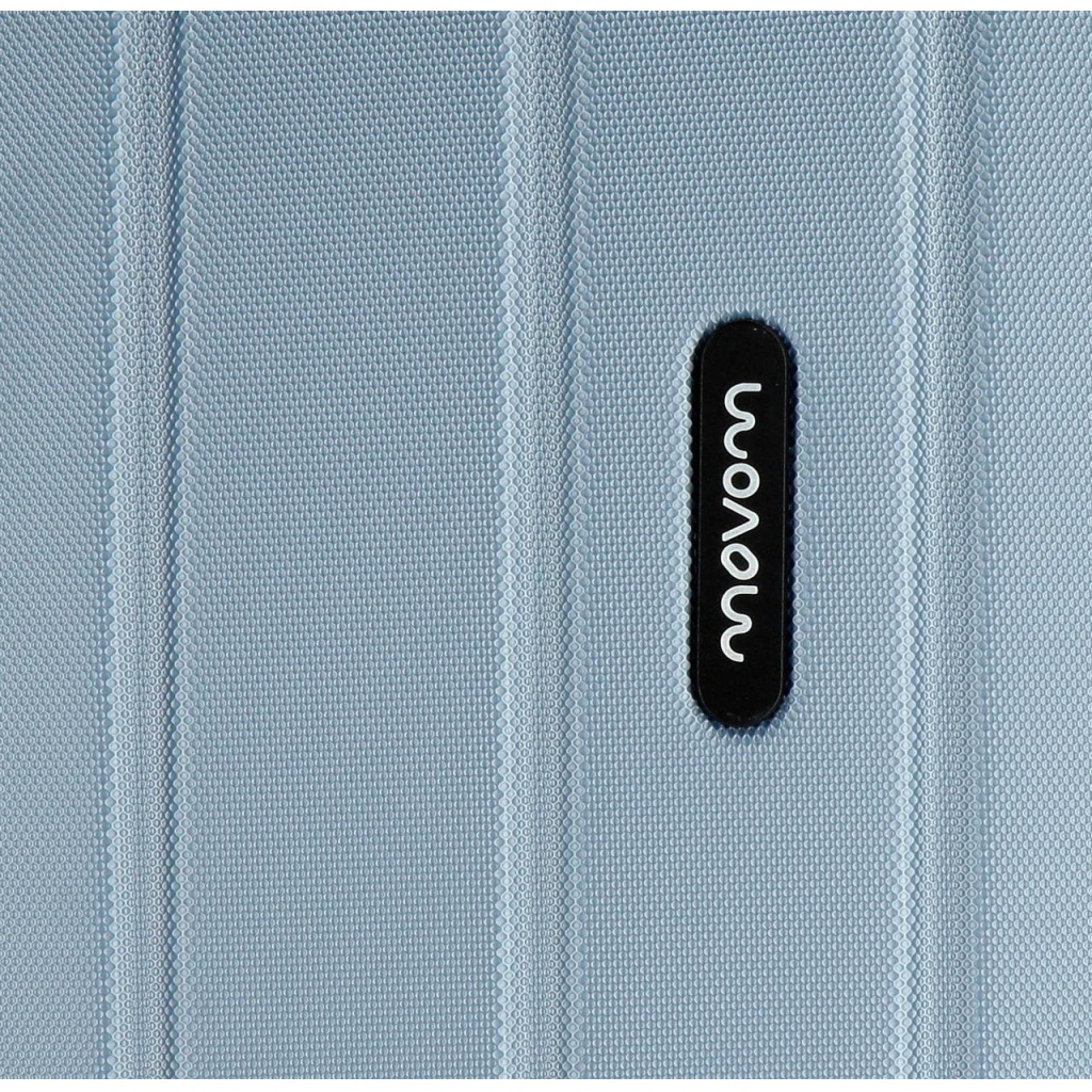 MOVOM Wood Steel Blue, Sada luxusných ABS cestovných kufrov, 75cm/65cm/55cm, 5318463