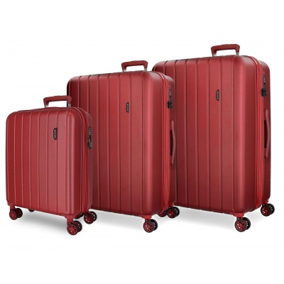MOVOM Wood Red, Sada luxusných ABS cestovných kufrov, 75cm/65cm/55cm, 5318466 MOVOM Wood Red, Sada luxusných ABS cestovných kufrov, 75cm/65cm/55cm, 5318466