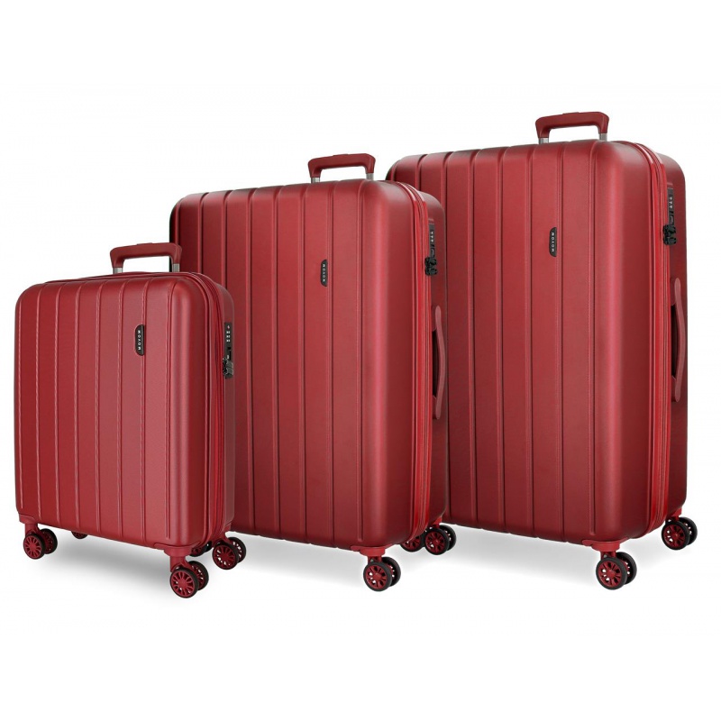 MOVOM Wood Red, Sada luxusných ABS cestovných kufrov, 75cm/65cm/55cm, 5318466 MOVOM Wood Red, Sada luxusných ABS cestovných kufrov, 75cm/65cm/55cm, 5318466