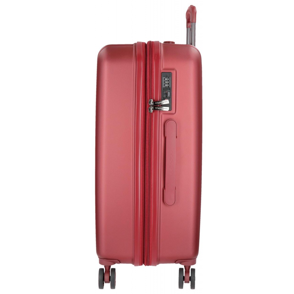 MOVOM Wood Red, Sada luxusných ABS cestovných kufrov, 75cm/65cm/55cm, 5318466