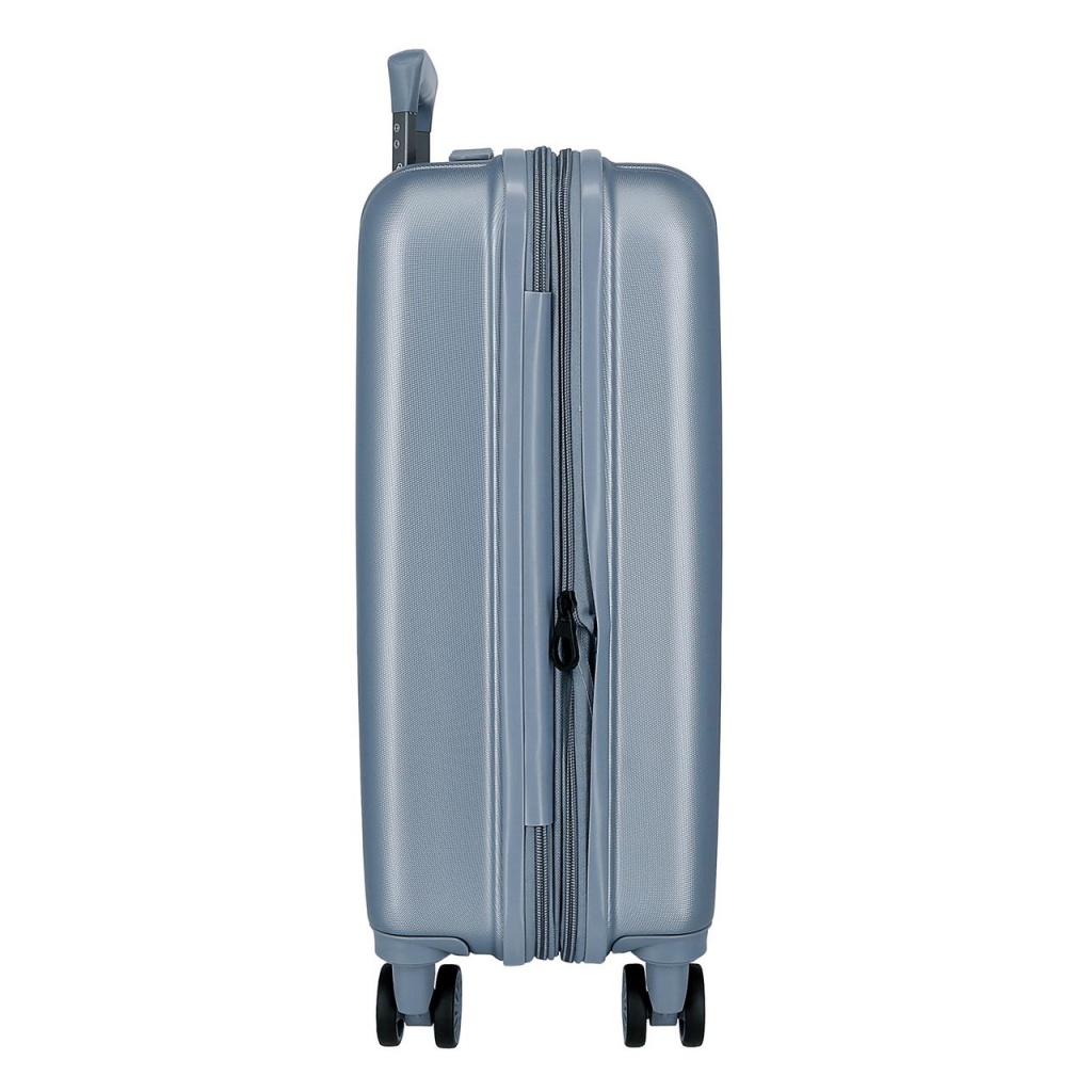 MOVEM Wood Steel Blue, Skořepinový cestovní kufr, 55x40x20cm, 38L, 5318663 (small exp.)