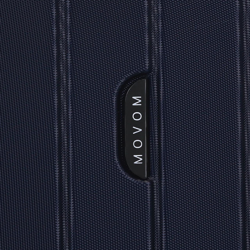 MOVEM Wood Navy Blue, Skořepinový cestovní kufr, 55x40x20cm, 38L, 5318664 (small exp.)